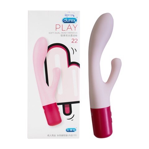 Dương vật giả 8 chế độ rung dùng pin - Durex Soft Dual Head Vibrator