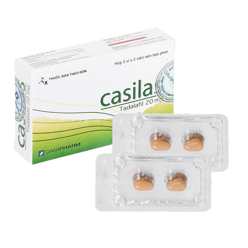 Viên uống Casilas 20mg thuốc trị xuất tinh sớm kéo dài thời gian quan hệ